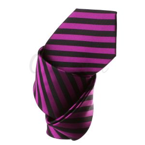 cravate club noir et violet